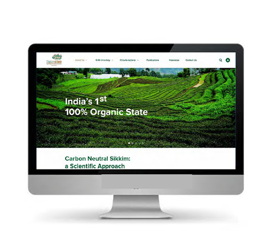 Communication Design for a Carbon Negative Future, Launch of SikkimCIMS- the First State-based Climate Inventory and Monitoring Portal