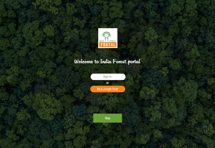 vertiver Initiatives India Forest Portal